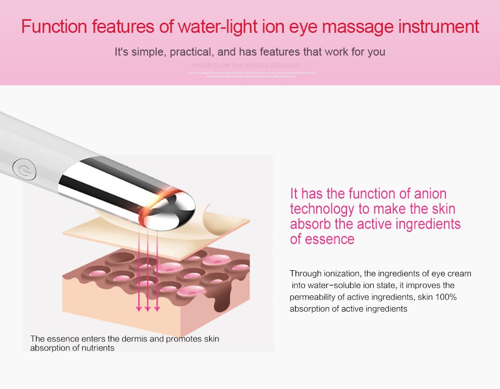 სილამაზის თვალის მასაჟორი USB სახის დამტენი სახის მასაჟორი კანის მოვლის მოწყობილობის დეტალები